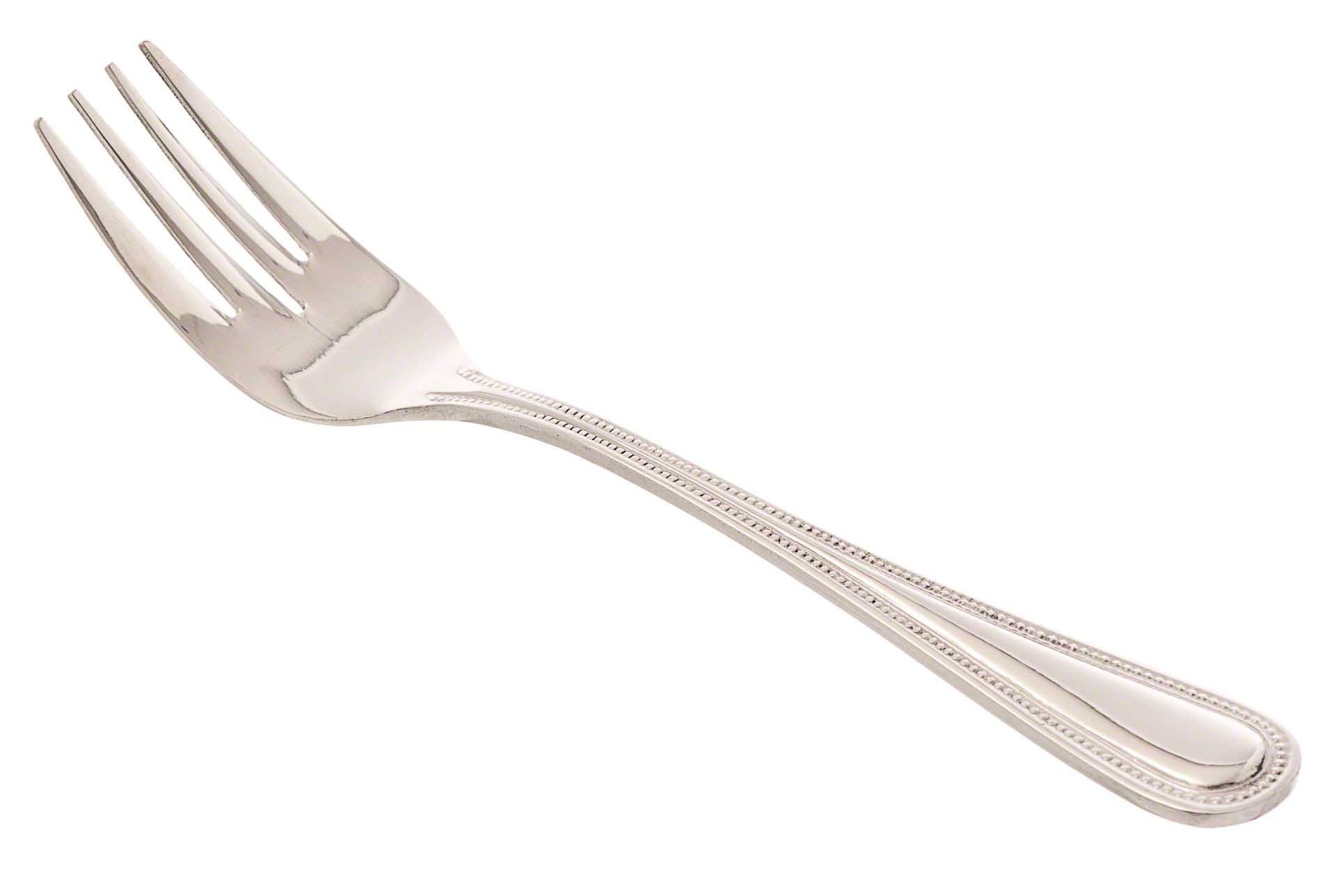 Browne Salad Fork - Contour Series [Set of 12] by Browne Foodservice – 6.5 Inch, Stainless Steel, Silver, Pack of 12, Model 502910