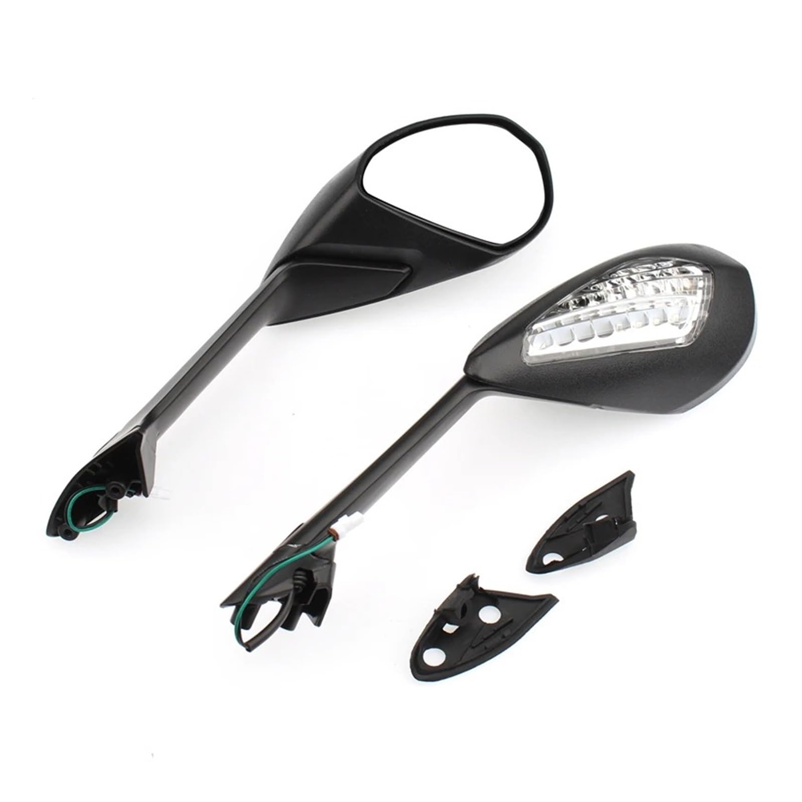 Para DUCATI 1199 1199S 1199R 899 Para Panigale Espejos Retrovisores Negros Con Señal De Giro Para Motocicleta Espejo Retrovisor Moto