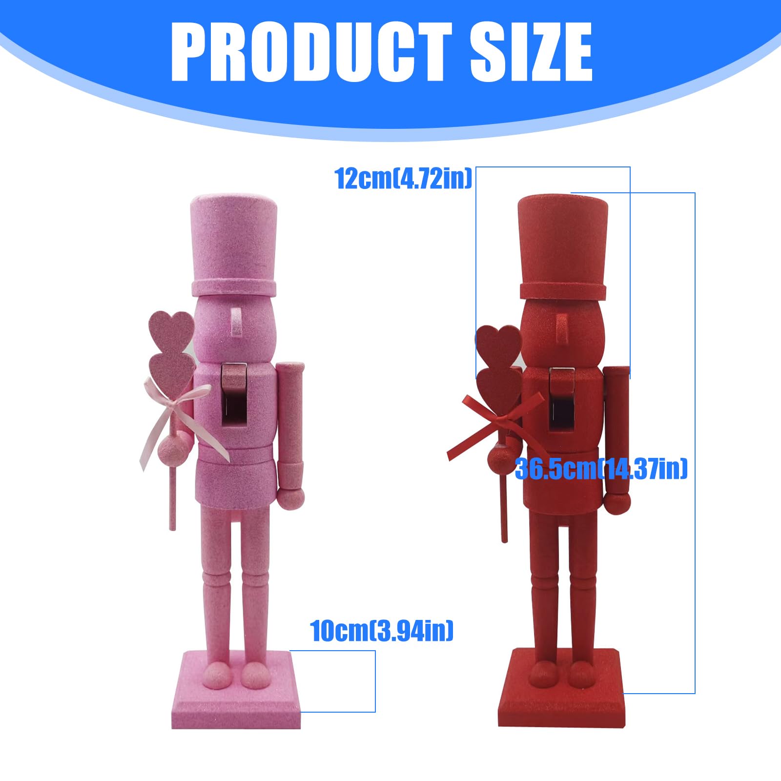 Figura de cascanueces de madera brillante para decoración del hogar, festividades, adorno para regalos románticos de celebración
