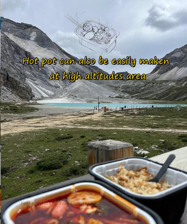 Miniatura 8 de Moxiaoxian Olla caliente autocalentable sin cocina eléctrica Sichuan Hotpot (caja de verduras picantes y cuajada de 2)