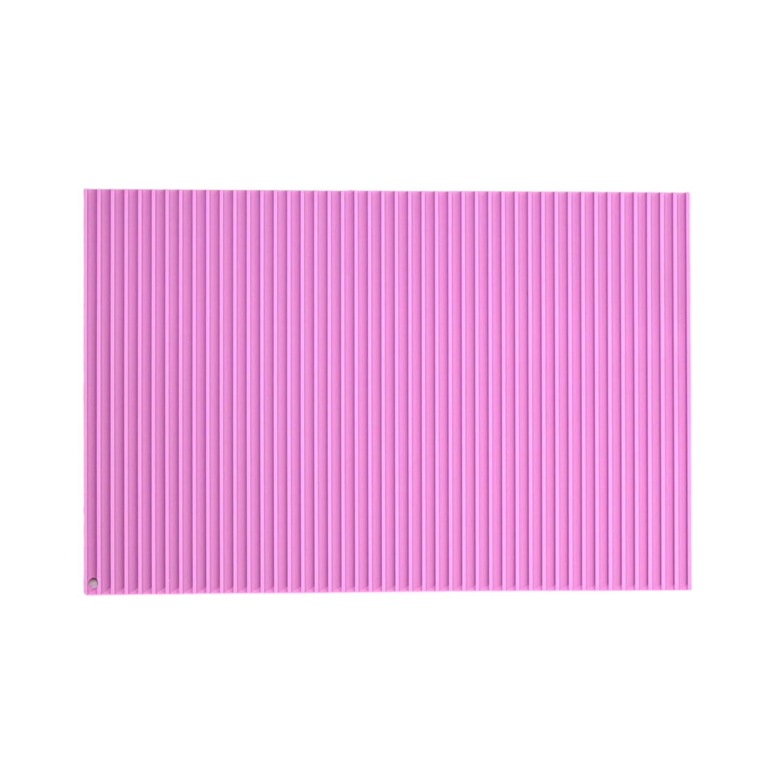 hogtnd Food Grade Silicone Placemat for Kitchen, Heat Insulation, Non-Slip Water Drain, Suitable for Various Cooking Appliances, Kitchen Mat