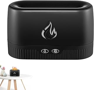 Difusor de llamas coloridas, aromatherapy Fireplace Mist Humidificar, Silent Scented Machine for Home, Relaxing Fire Effect Essential Oil Diffuser for any Room
