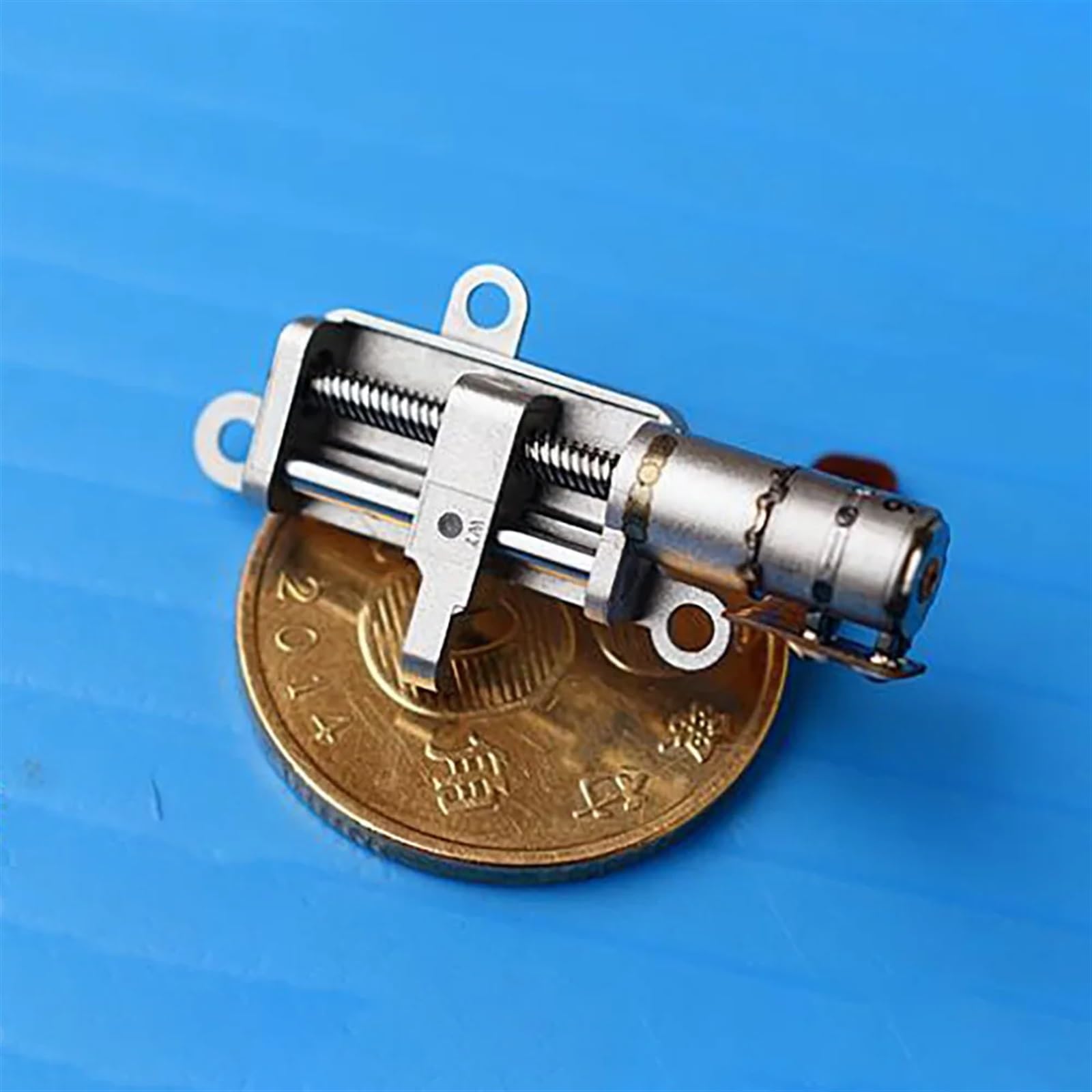 Motore passo-passo, Attuatore lineare a corsa ultra-micro da 5 mm Mini motore passo-passo con ingranaggio in metallo di precisione a 2 fasi e 4 fili da 5 mm(10pcs)