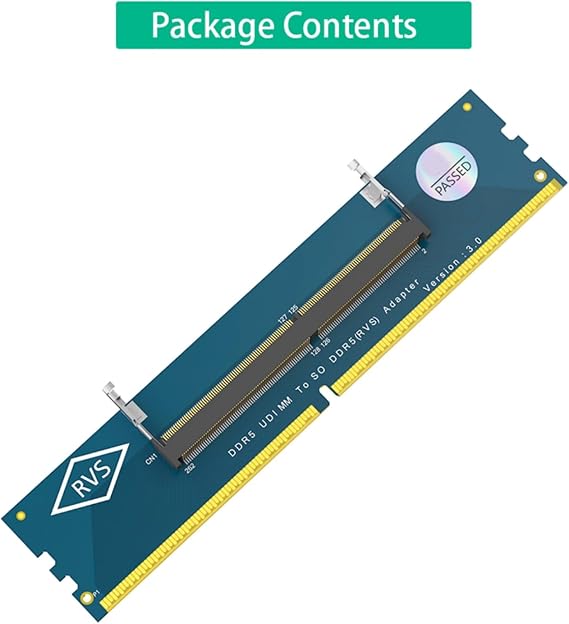1Pair Converters Transforming SO DDR5 Memory Cards to DDR5 U DIMM for Desktop Computers with 6 Layer and JEDEC Compliance Memory Adapter