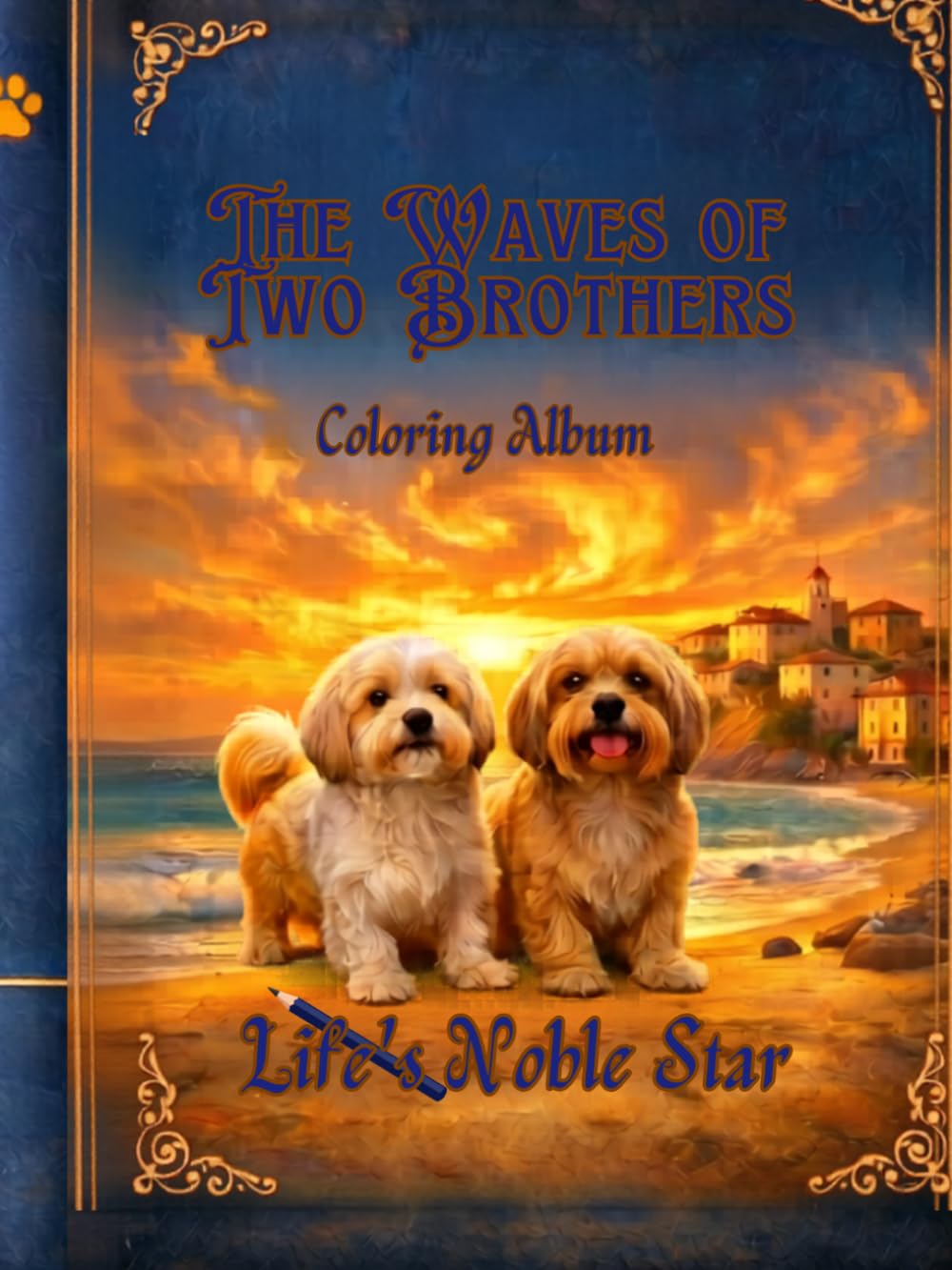 The Waves of Two Brothers: The World of Eva and Rémi to Color (Life's Noble Star)
