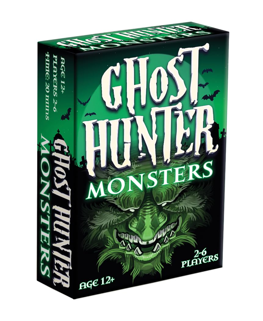 Cheatwell Games Ghost Hunter Monsters Card Game - Ghost Hunter Expandable Card Game Monsters, Designed For 2-6 players, ages 12+
