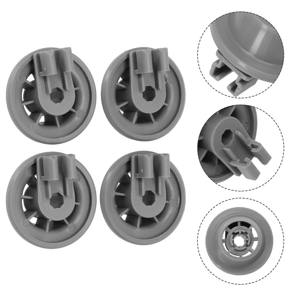 Ruote a rullo per cestello inferiore 611475 165314 00611475, compatibili con Bosch, compatibili con Siemens, ricambi per lavastoviglie domestiche (12 pezzi)