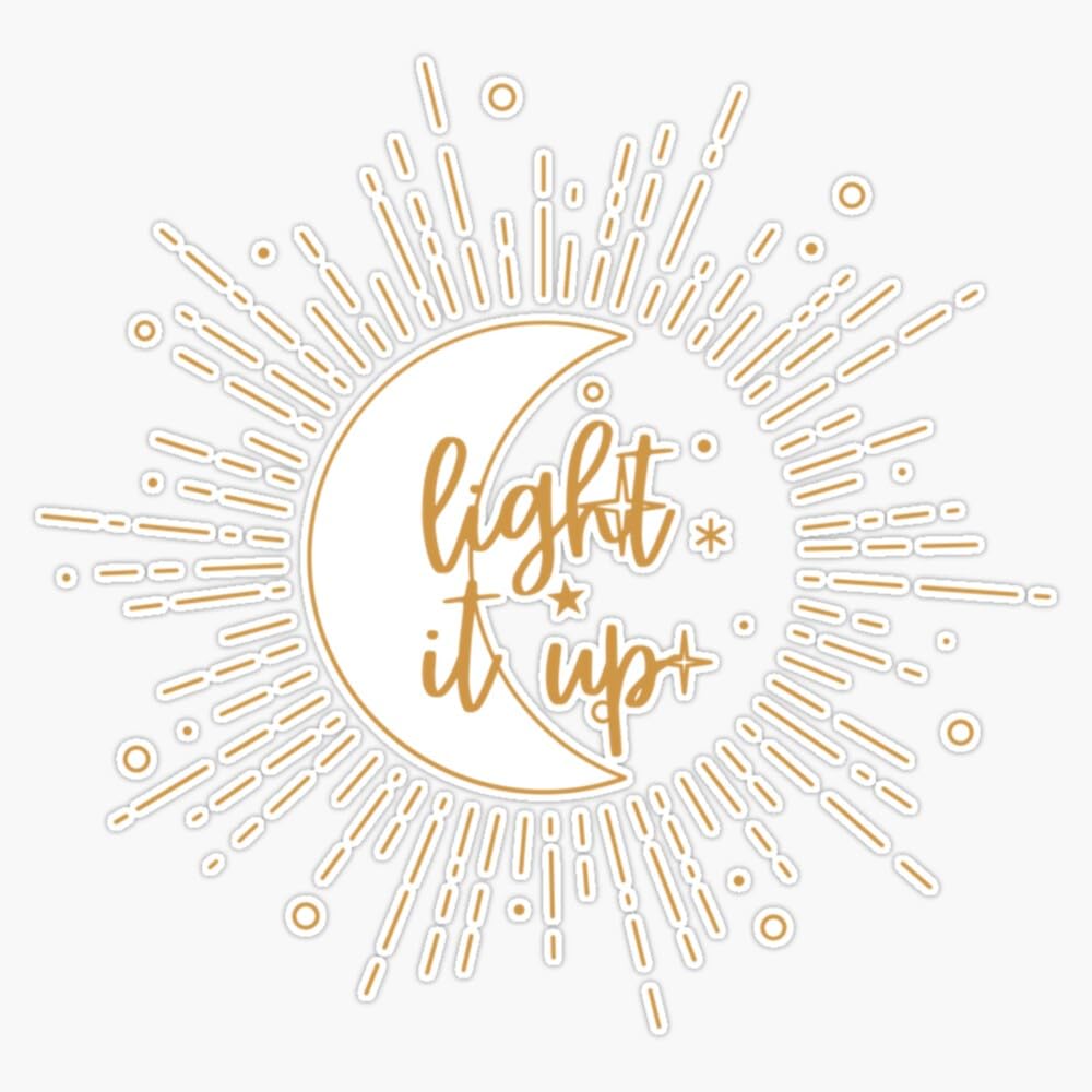 Danika F Crescent City Light It Up Book Vinyl Decal - 5 Inch Car & Laptop Sticker