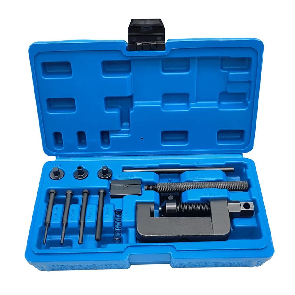 Aundhegrtt As Shown Duty Chain Remover Tool For Bike Atv Chain Breaker Set For Motorcycle Home Workshop