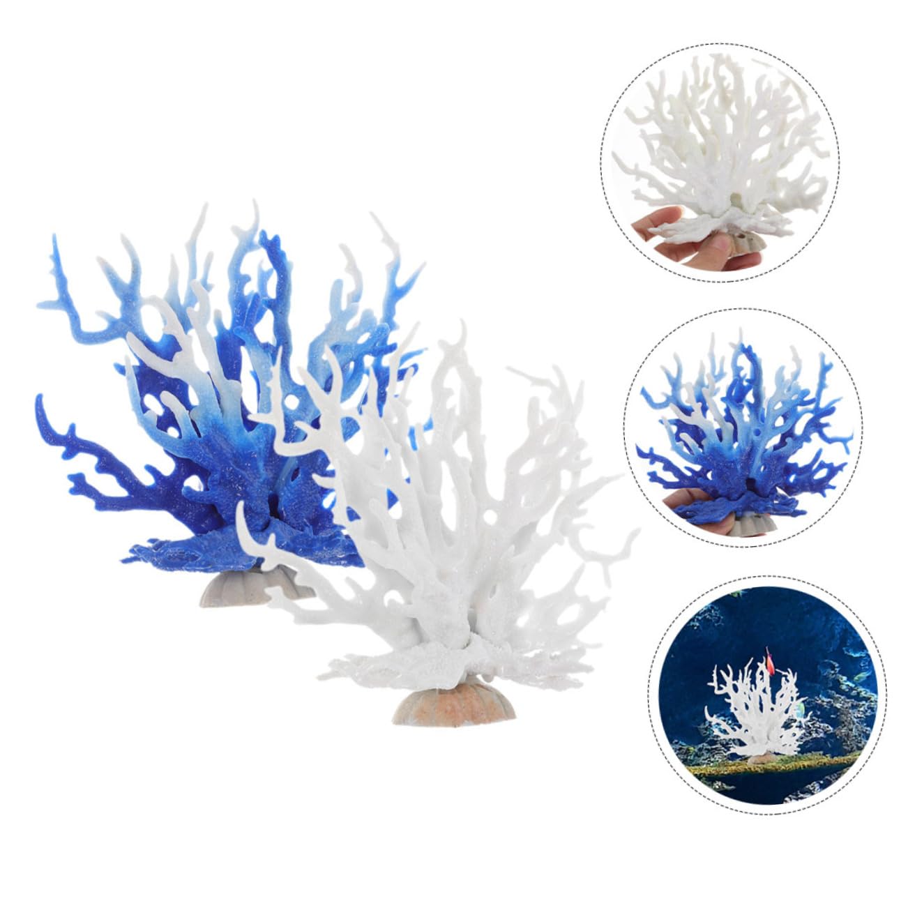 Happyyami Aquarium-Korallendeko – Künstlich, Aus Silikon, 11,5x7x9 Cm, Für Süß- & Salzwasser