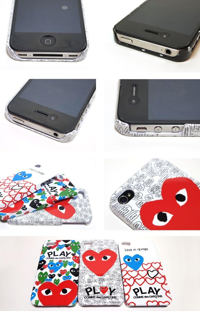 Amazon Commedesgarcons コムデギャルソン Iphoneケース 2 カラフルハート Iphone4 4s専用ケース スクリーンプロテクター 通販