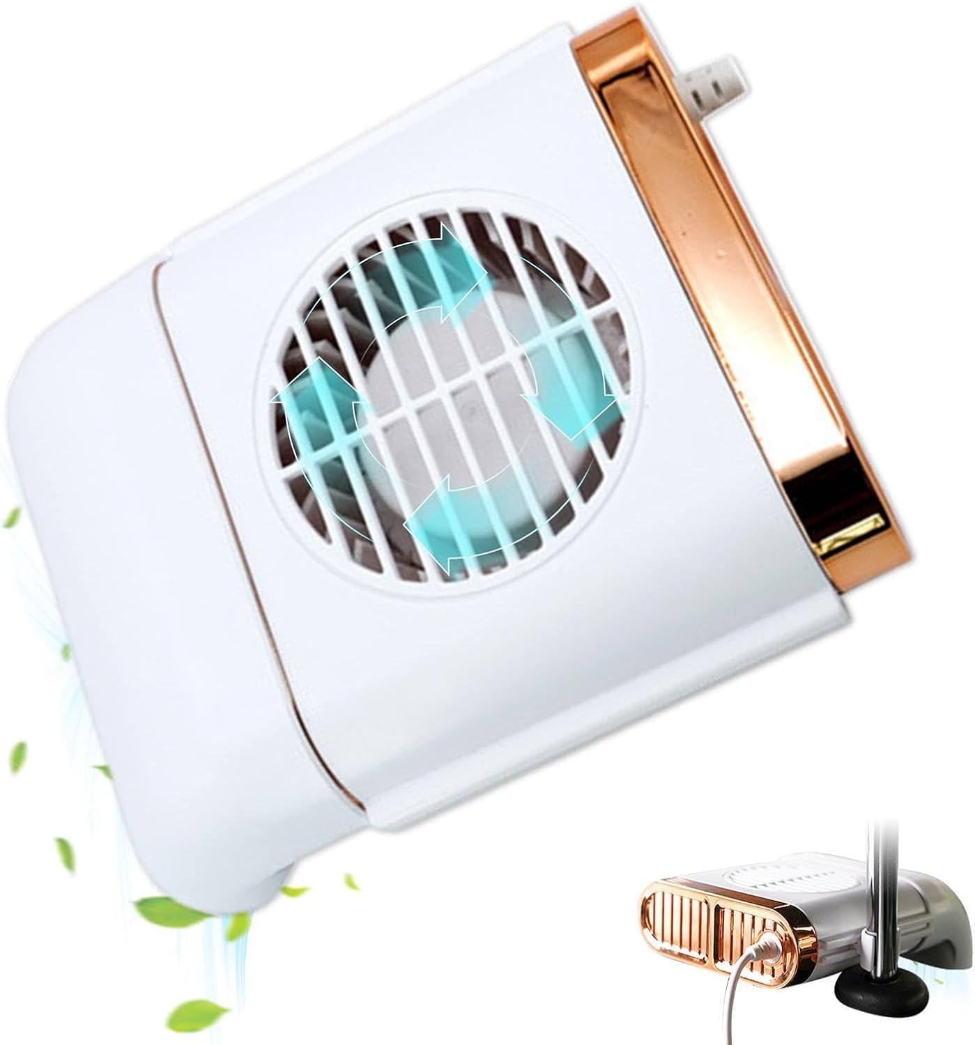Car Seat Fan | USB Charging Portable Powerful | Backseat Passenger Car Cooling Fan | for Summer Hot Weather Road Trip Long Drive Travel Daily Commuting