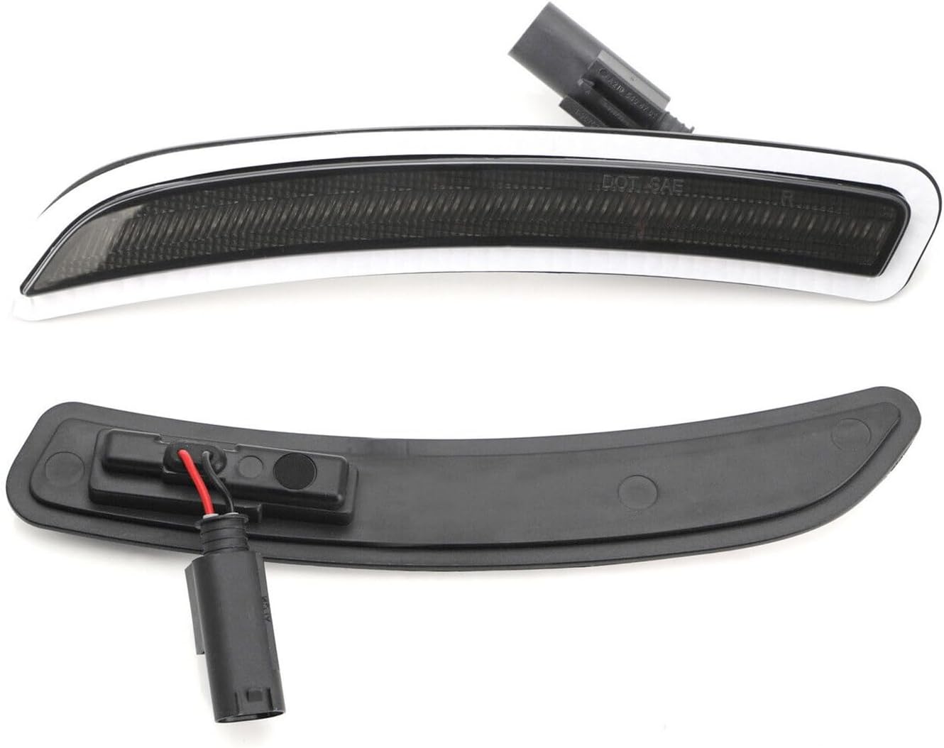 Smoked Lens Led Side Marker Light Kit Compatbile with MINI Cooper 2014-2019 F55 F56 F57 Replace Front Rear Sidemarker Lamps