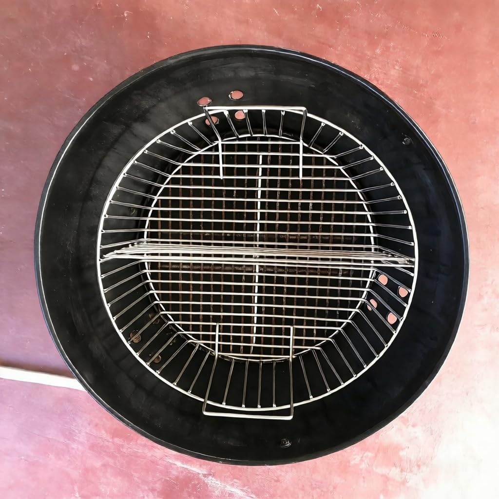 onlyfire Stainless Steel Charcoal Ash Basket Fits X-Large Big Green Egg Ceramic Grills, Charcoal Basket Big Green Egg Accessories