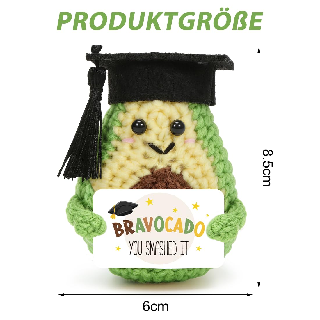HUKUMA Avocat Positif Fait Main Cadeau Humoristique Remise de Diplôme Porte-Bonheur Fin d'Etudes
