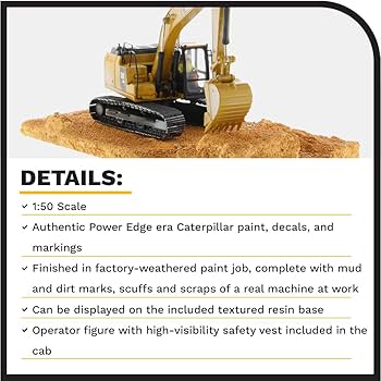 CAT 320 Hydraulic Excavator 1:50 スケールモデル 1:50 Cat® 320 Hydraulic Excavator — Diecast Masters America