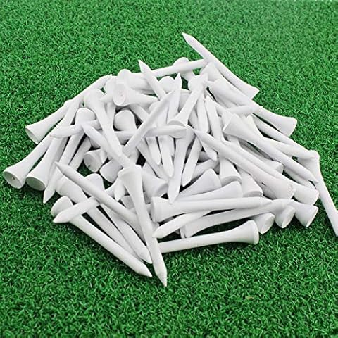 Juego de 100 Tees de Golf KOFULL de Madera de 54mm Cover