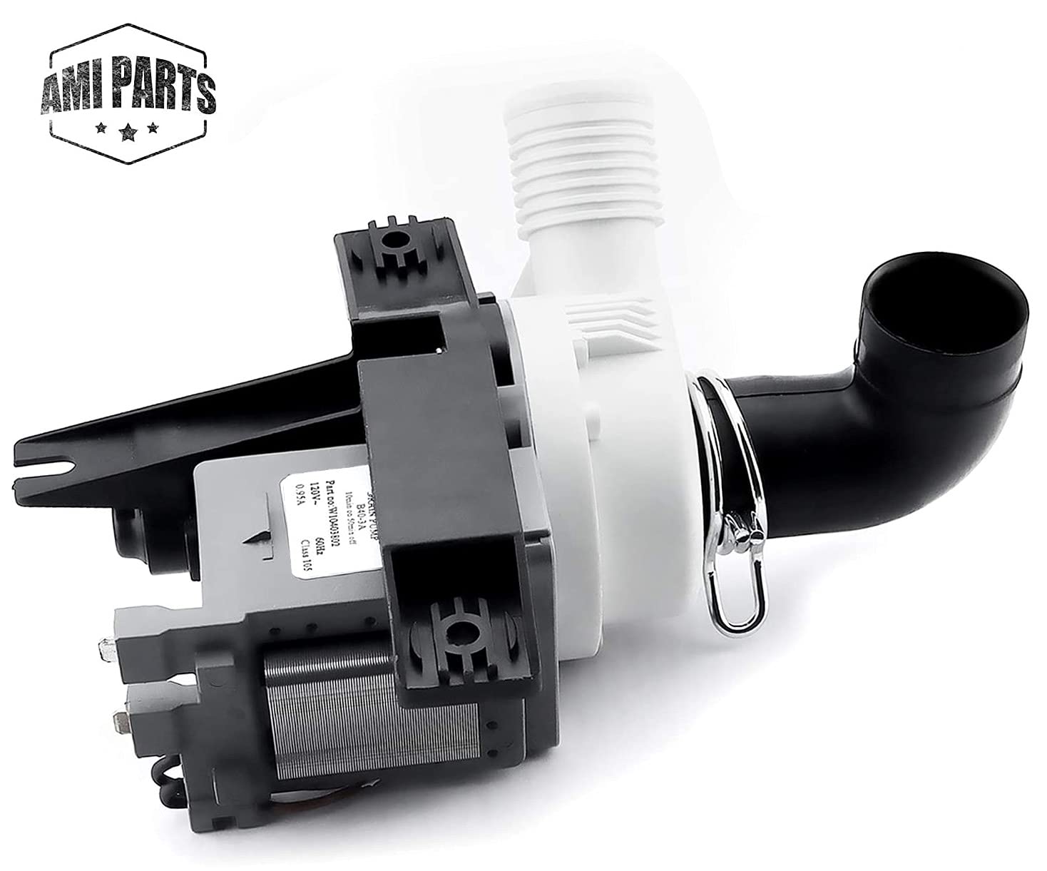 AMI PARTS W10403802 W10409079 Washer Drain Pump Washing Machine Water Drain Pump Replaces 4446381 AP6020990 PS11754310 EAP11754310