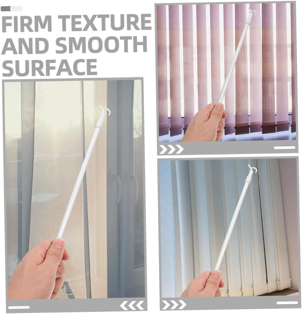8pcs Adjustable Drapery Pull Rods for Blinds and Curtains Telescopic Blind Openers Easy to Install Versatile for Home Use Living Room Bedroom Kitchen