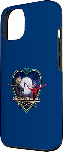 Miniatura 2 de Funda para iPhone 13 Miraculous Ladybug y Cat Noir The Movie Heart Together