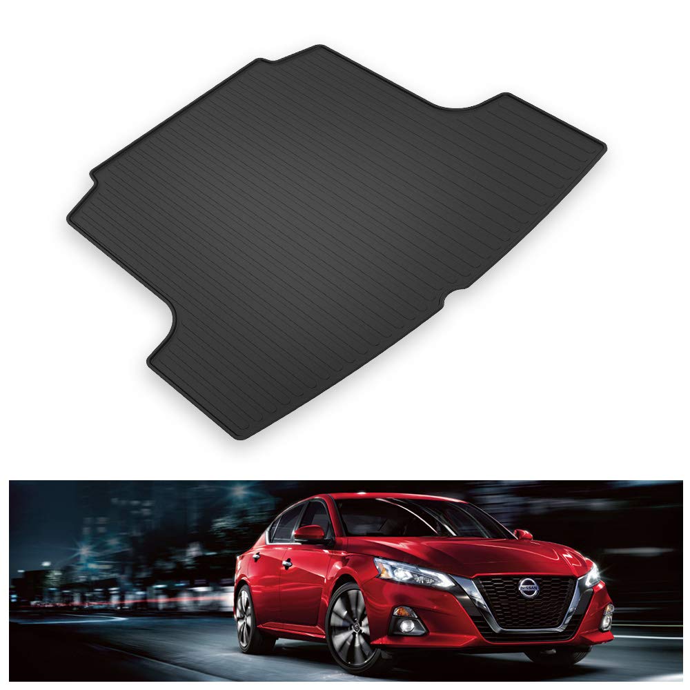 KIWI MASTER Cargo Trunk Mat Compatible with 2019-2024 Nissan Altima Accessories All Weather Trunk Liner TPE Slush Mat Black