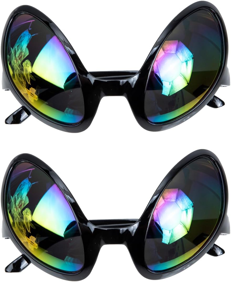 2Pcs Funny Sunglasses for Adults Kids Costume Accessories for Halloween Novelty Sunglasses for Party Beach and Festivals