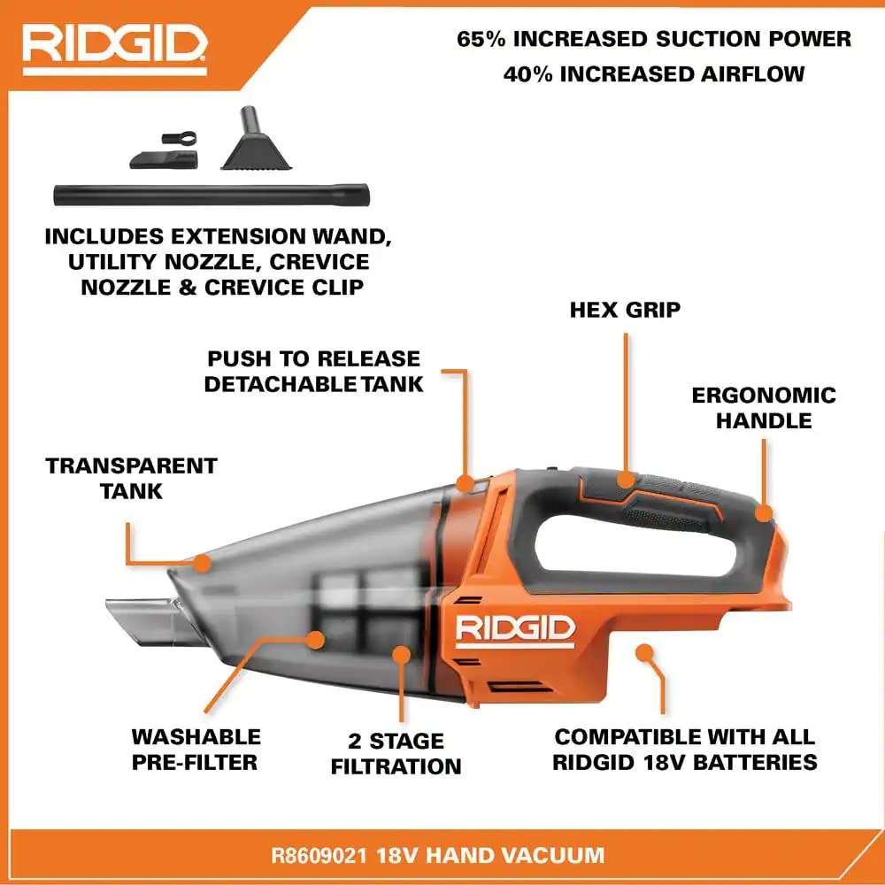 Pacroban 18V Cordless Hand Held Vacuum (Tool Only)