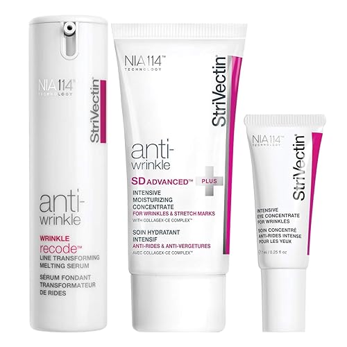 StriVectin Power Starters - Trío antiarrugas para una piel juvenil y saludable cara y alrededor de los ojos rutina de tamaño completo