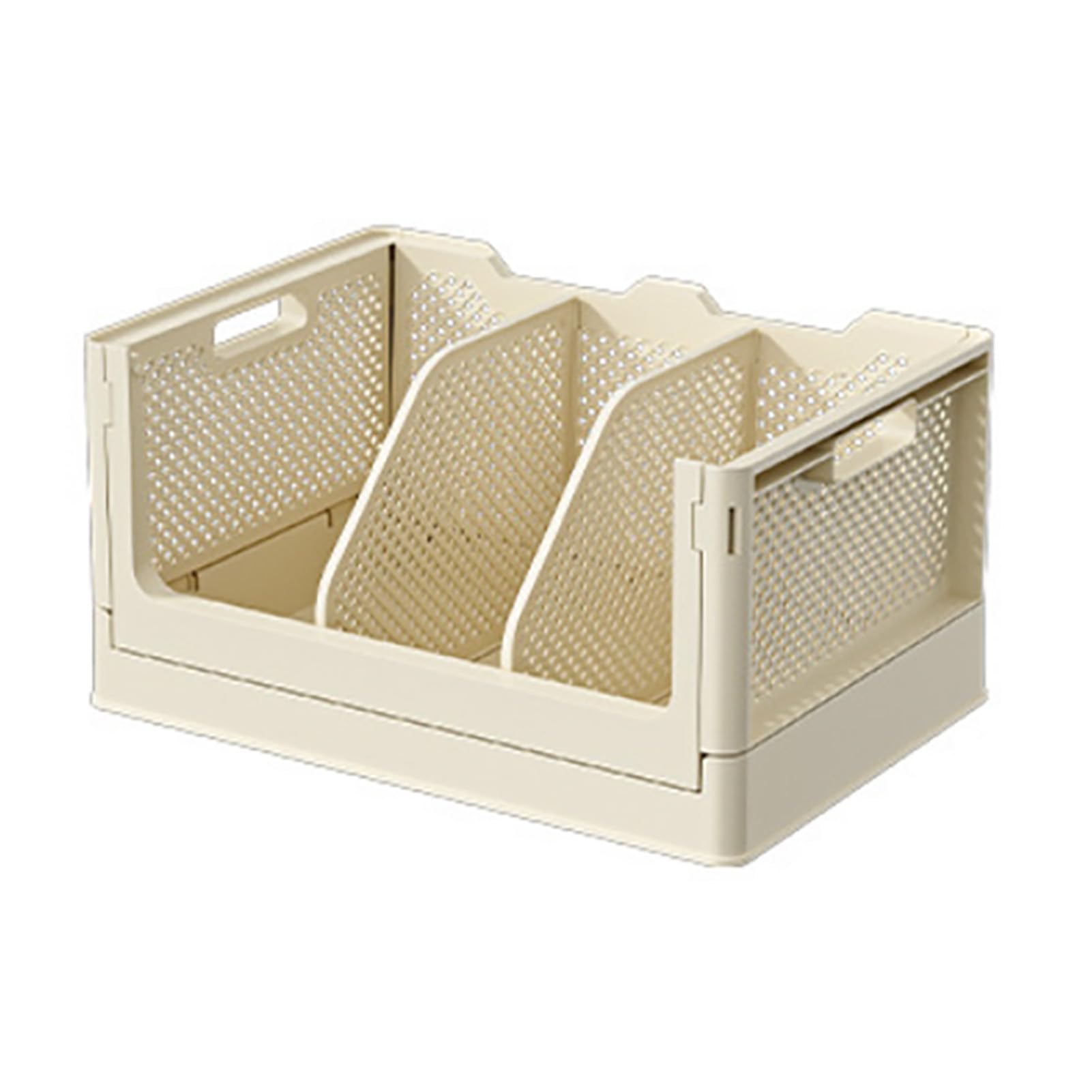 Boîte de rangement de bureau en plastique pliable grand format PP