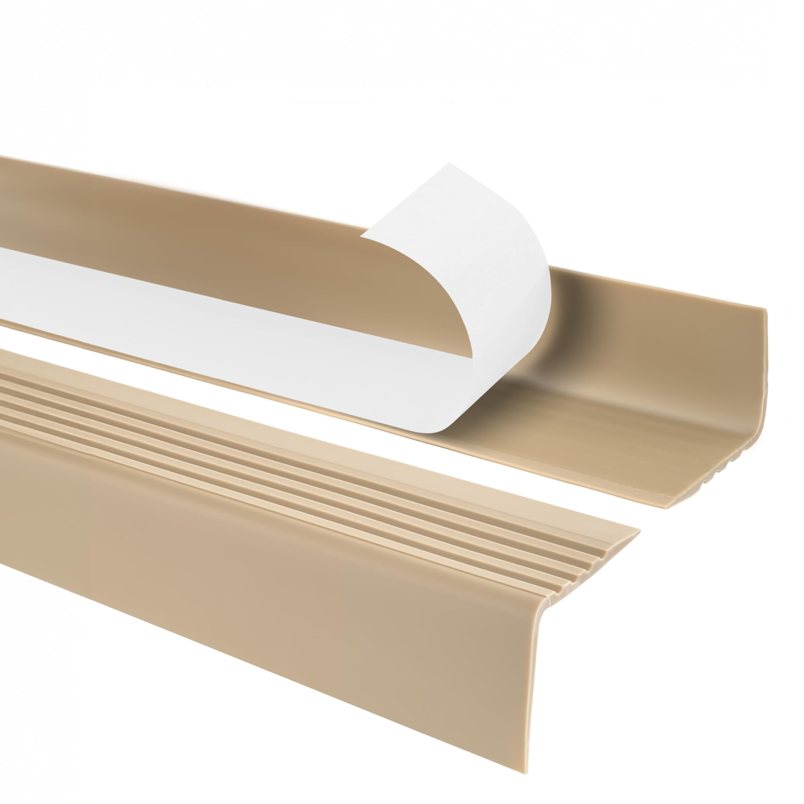 Quest Stair Nosing PVC 50 x 42 mm Anti-Slip - Beige, 80 cm — image 1