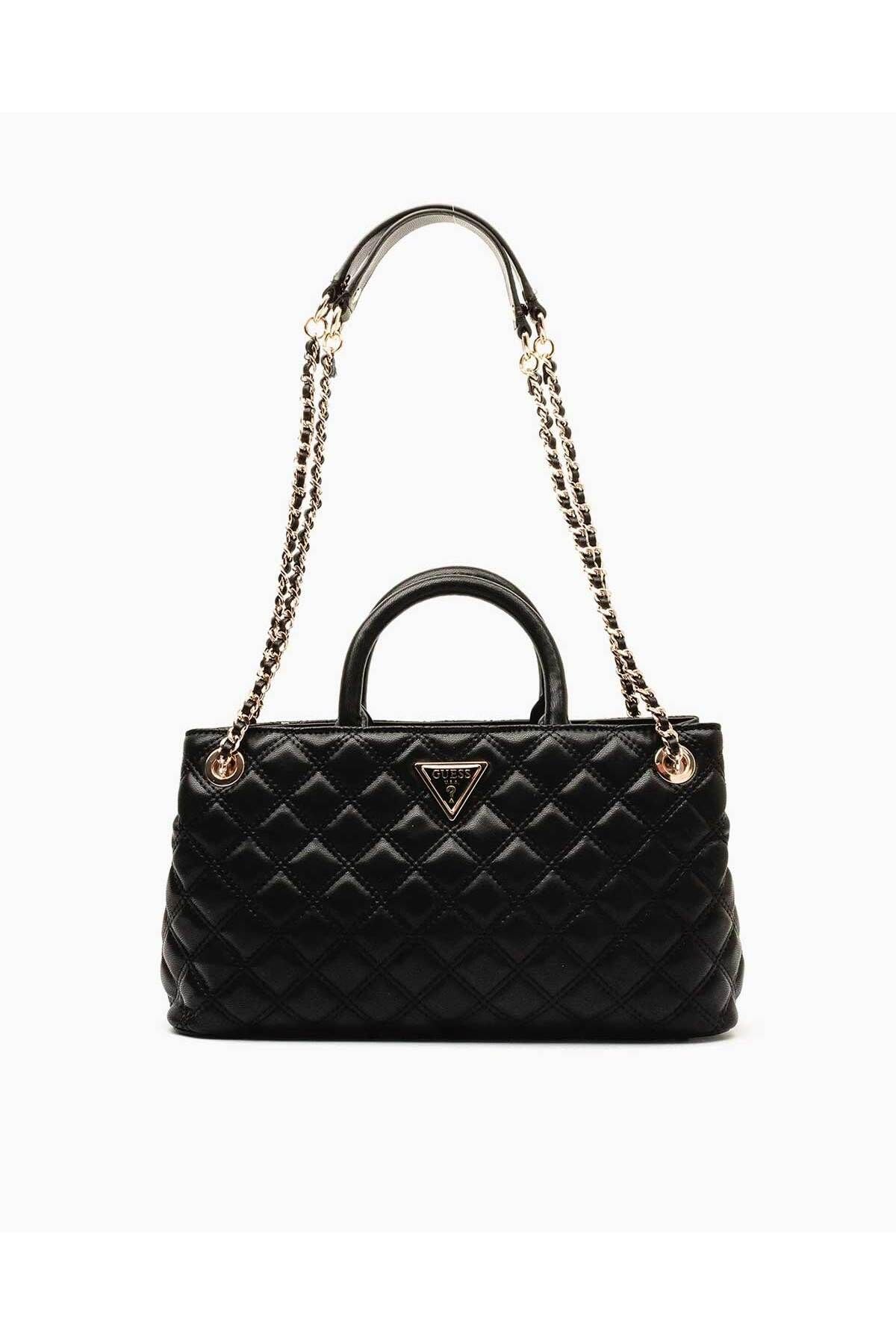GUESS HWQG8748090BLA GIULLY GFRIEND SHLDR SATCHEL Women BLACK Size One Size