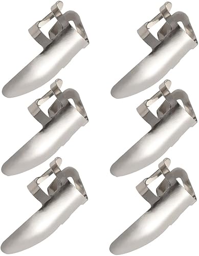 Sharplace 6er-Set Gitarre Fingerpicks Fingerplektren Daumenpick 31mm
aus Edelstahl : Gitarren und Equipment
