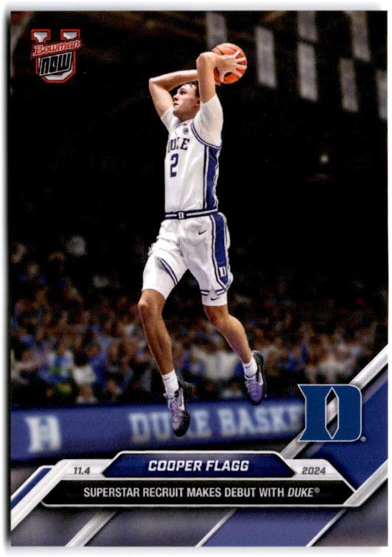 2024 Bowman University Now Debut 11.4.24#1 COOPER FLAGG Duke University Basketball Card