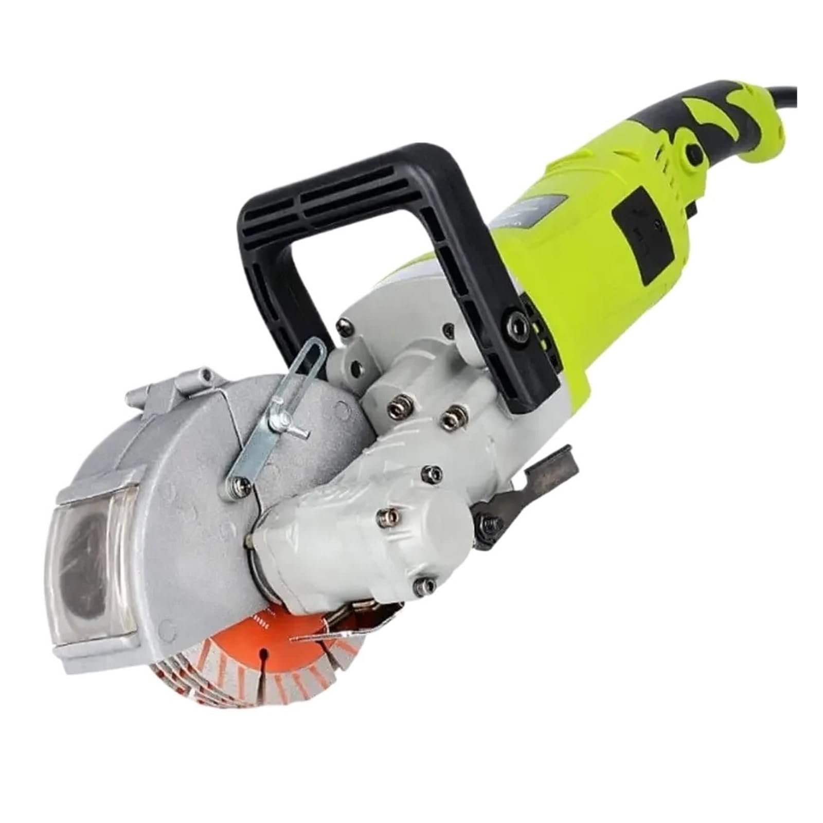 Pqlxjjyur One Color Wall Grooving Machine, Channel Cutter, 6500Rpm 4000W, Concrete For Cutting Marble Groove With 5 Saw Blades Powerful Grooving