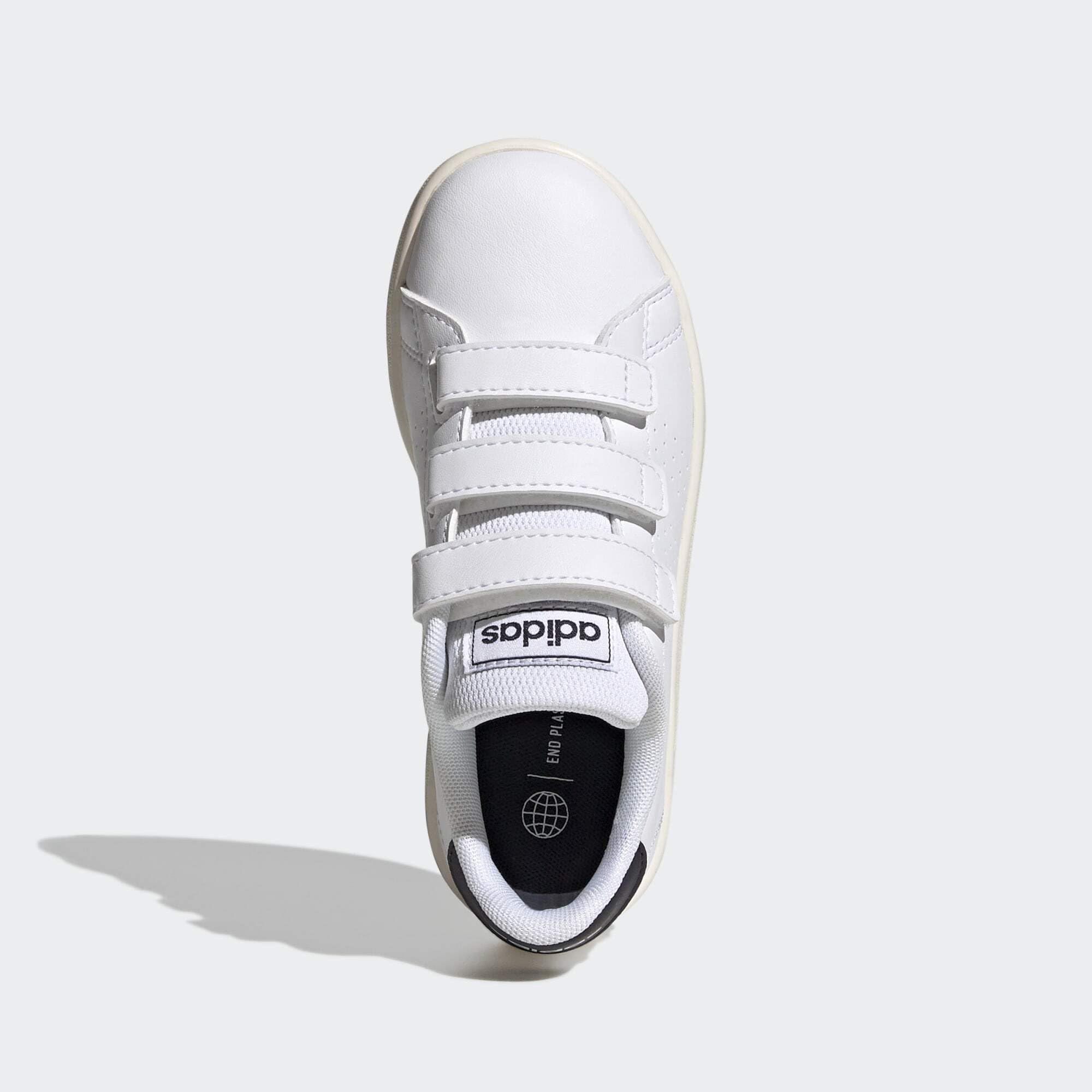 adidas Advantage, Sneakers Unisex - Bambini, Bianco (Ftwr White/Legend Ink/Cloud White), 35 EU