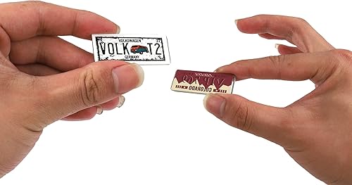 Miniatura 4 de Kit de 4 piezas de metal para matrícula de coche, accesorios de decoración compatibles con Traxxas TRX-4 Tamiya CC01 Axial SCX10 D90 110 RC Crawler