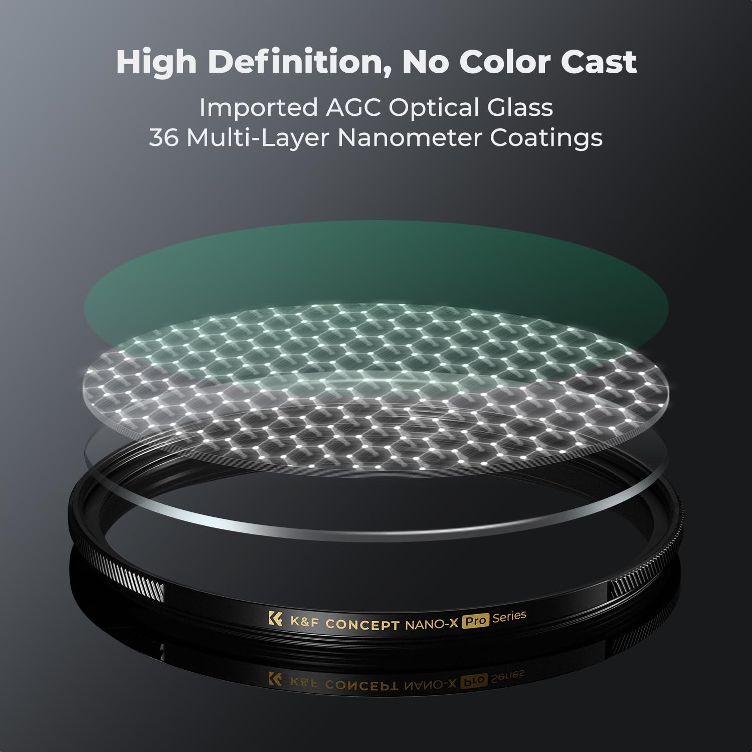 Filtr K&F CONCEPT 77 mm Black Mist 1/4 i ultraniskie odbicie, szkło optyczne z powłoką Multi-Nano (Nano-Xcel Pro)