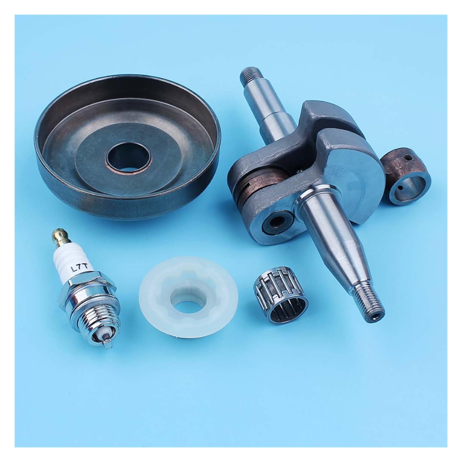 Kit de cojinete aguja engranaje helicoidal embrague cigüeñal for motosierra Husqvarna 350 345 340 503858071,503 85 80-71