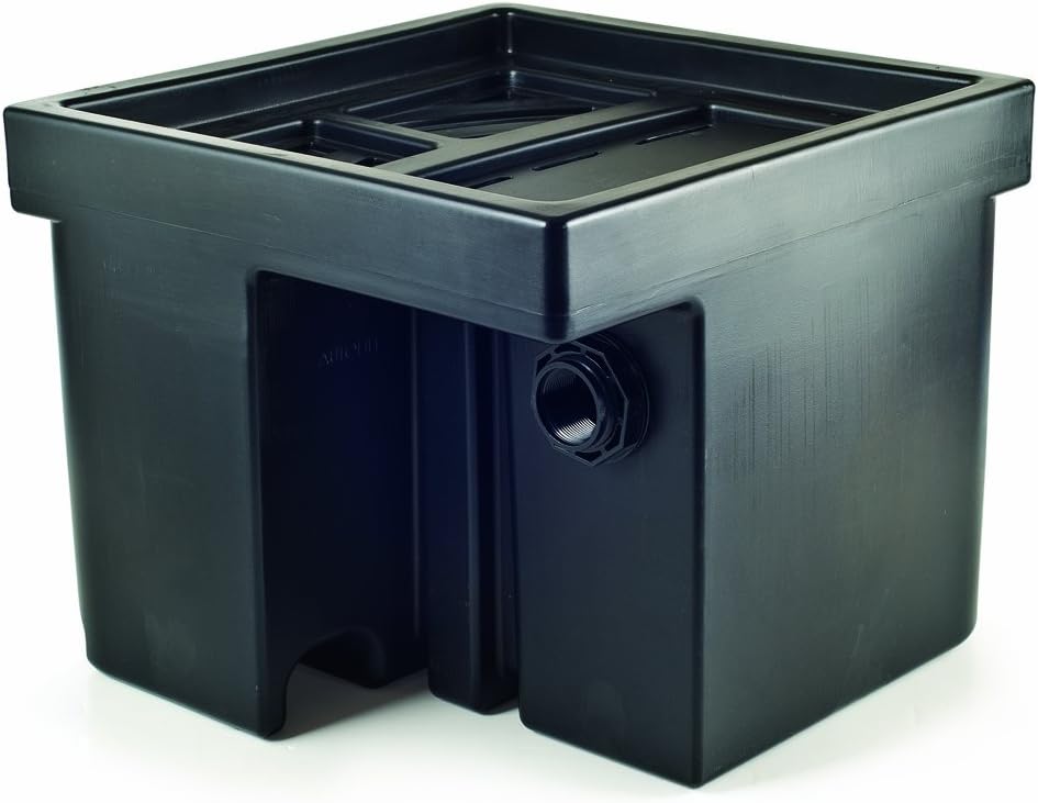 Atlantic Water Gardens Basin Kit for Formal Waterfall Spillways, for 24-inch Spillways black