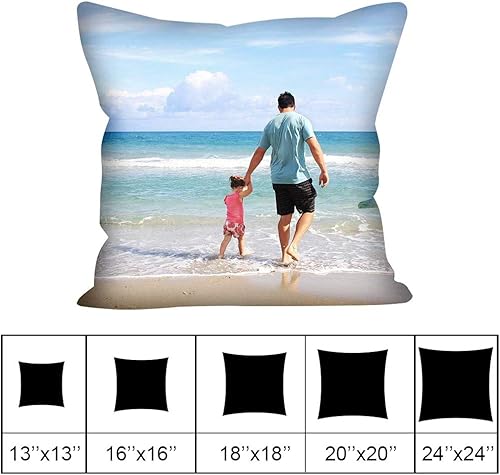 Miniatura 8 de Almohada personalizada para mascotas, almohadas de fotos (rellenos incluidos), almohada de diseño con texto fotográfico, regalo conmemorativo