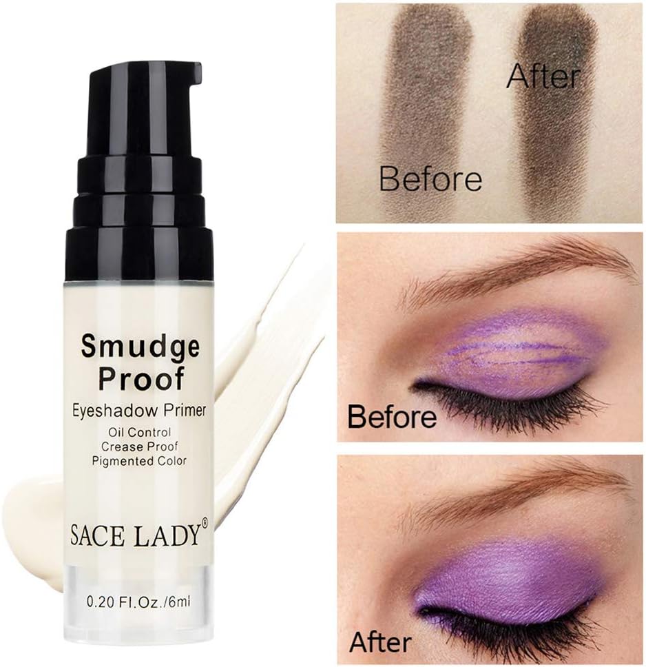 Spdoo Eyeshadow Primer Smudge-Proof Long Lasting Brighten Makeup Eye Shadow Base Cream