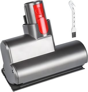 NIXOOT Mini Turbo Brush Head for Dyson V7 V8 V10 V11 V15 Series Cordless Vacuum Cleaners, Turbine Brush Remove Dust, Hair, Mites, Dirt