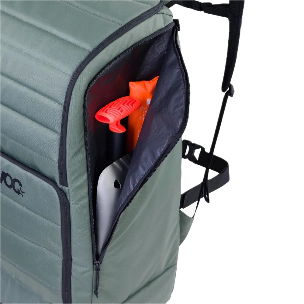 EVOC GEAR BACKPACK 90 Plecak podróżny, plecak turystyczny (solidny plecak z przegrodą na buty, plecak trekkingowy z przegrodami organizacyjnymi, pojemność: 90 l), kolor ciemnooliwkowy