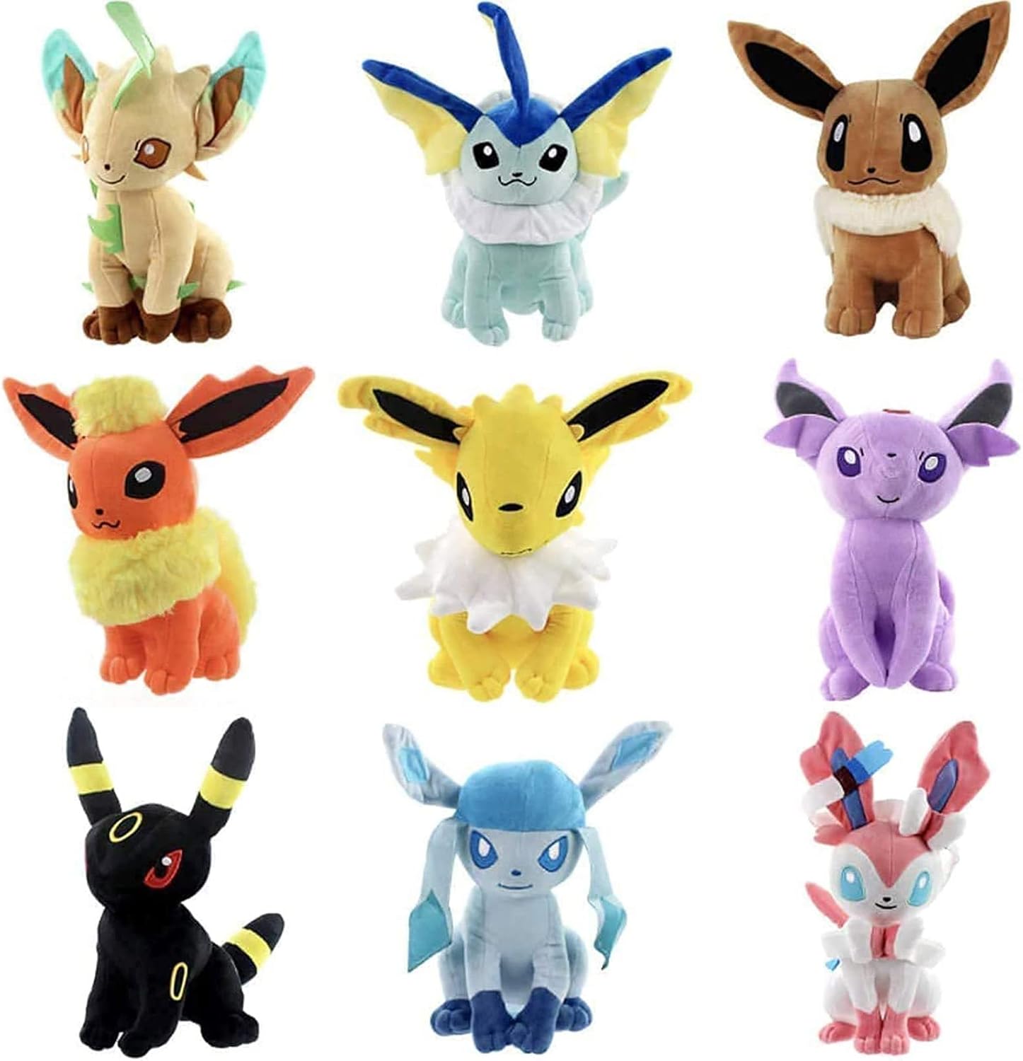 LZG 9pcs Plush Toy Set Eevee Evolutions Umbreon, Tunisia Ubuy