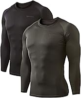 Vista 1 de DEVOPS - Camiseta térmica de compresión de manga larga para hombre (2 unidades)