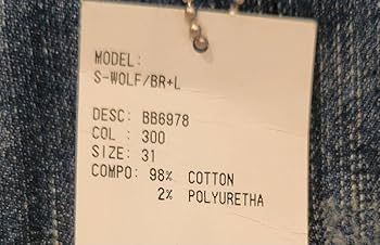 Amazon.co.jp: 長渕剛 hyde 着用 L.G.B S-WOLF 布巾 デニム 31 グッズ