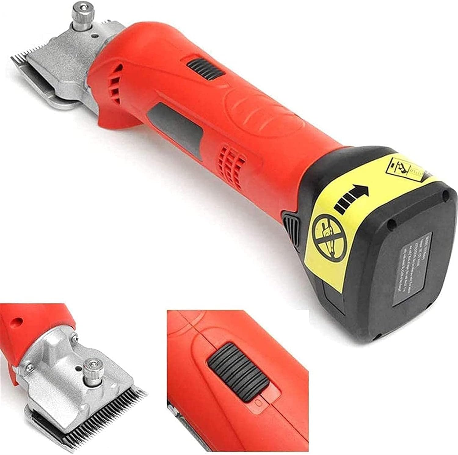 Sheep Shears Horse Clippers Cordless Charging Wireless Electric Shearing Shears Clippers 6500Mah Lithium Battery Professional Electric Grooming Kit for Horse