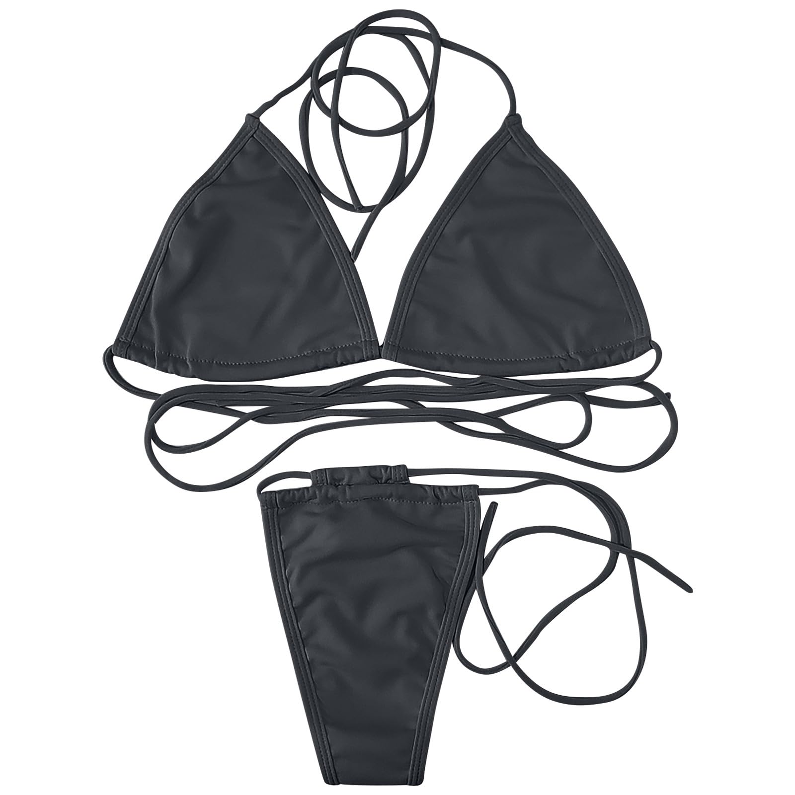 WENOVLBikinis Mujer 2024 Push Up Elegante Patchwork Traje de baño Acolchado Bra Tops y Braguitas Cintura Alta Basic Tankinis BañAdores Beachwear Vacaciones SPA