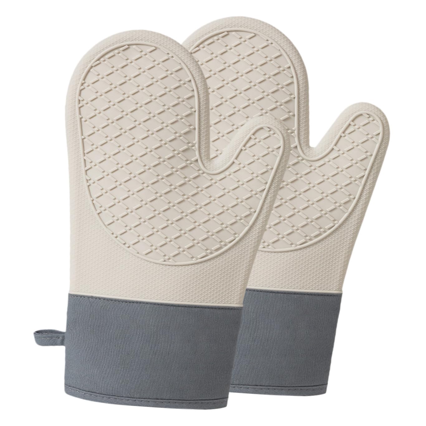 2stücke Silikon-ofenhandschuhe Hitzebeständige Fäustlinge Für Backofen Und Mikrowelle Wärmeisolierend Leicht Zu Waschen Und Aufzubewahren