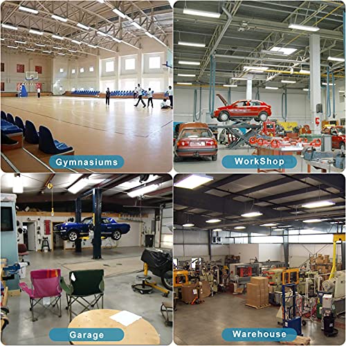 Lightdot 2 Pack Led High Bay Shop Light, 4Ft (Large Area Illumination) 265W 38000Lm [Eqv.1000W Mh/Hps] 5000K Daylight Linear Hanging Light For Warehouse, Energy Saving Upto 10000Kw/5Yrs(5Hrs/Day) #TOP7
